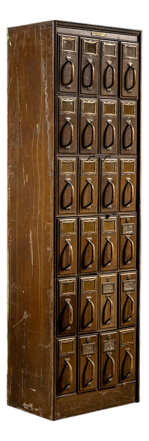 Early 20th Century Industrial Multi-Drawer Steel Cabinet by Art Metal