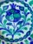 A lovely old vintage Granada Spanish Fajalauza Pomegranate Bowl in in Blue, Green, and White. You can tell this is an...