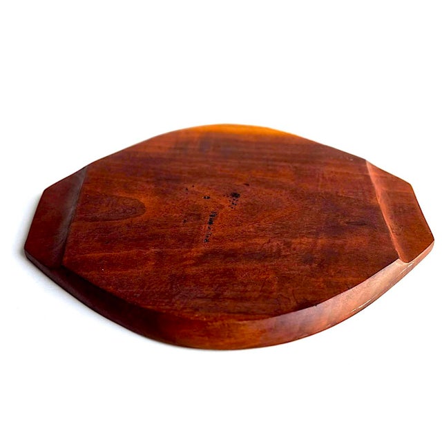 Arthur Umanoff Mid 20th Century Taverneau Wood Deviled Egg Tray Platter For Sale - Image 4 of 15