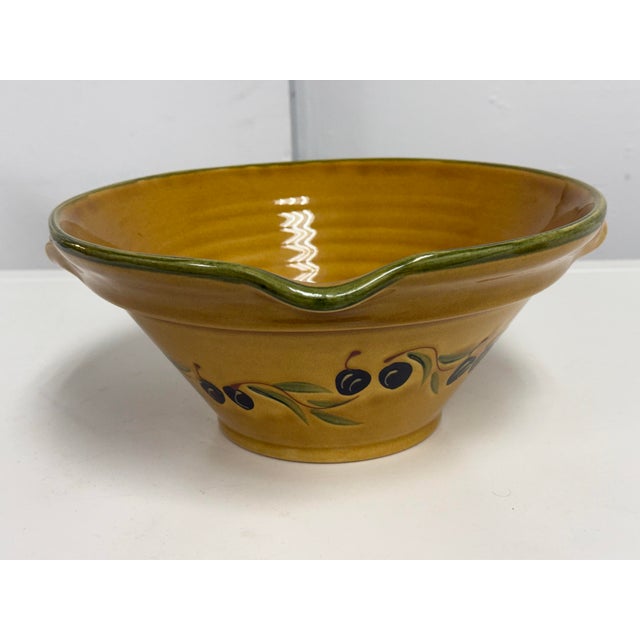 Design Plus Gallery presents the Niçoise Olive Salad Serving Bowl by Coursange for Williams Sonoma. This glazed ceramic...