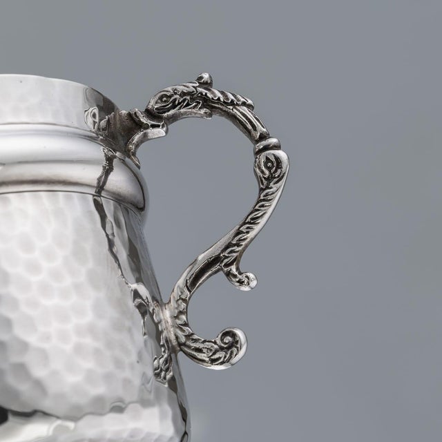 Antique 20th Century English Silver Sugar Bowl & Spoon by S.W. Smith & Co., 1911, Set of 2 For Sale - Image 16 of 18