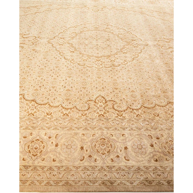 Solo Rugs Mogul Hand-Knotted Area Rug - Yellow, 9' 0" x 12' 1" For Sale - Image 4 of 8