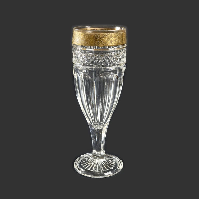 Mid-Century Crystal Glasses in the style of Saint Louis, 1950s, Set of 33 For Sale - Image 9 of 15