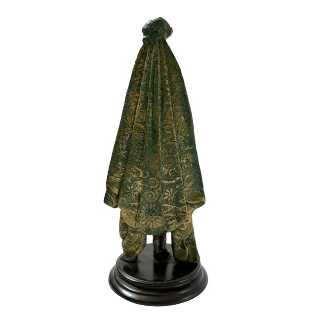 Art Deco Bronze “Draped Dancer” Sculpture For Sale - Image 4 of 6