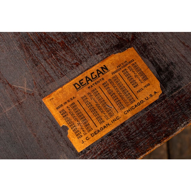 Early 20th Century j.c. Deagan Liberty Chimes Railroad Dinner Bell Set For Sale - Image 5 of 7