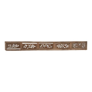 Antique Openwork Floral & Foliate Carving For Sale