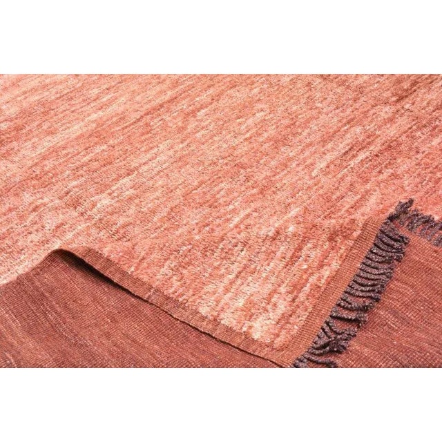 Moroccan Azilal Hand Knotted Wool Rug,8'4"X10' For Sale In New York - Image 6 of 6