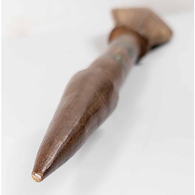 Mid-Century Wwii Era Pacific Solomon Islands Tribal Dance Paddle Club For Sale In New York - Image 6 of 15