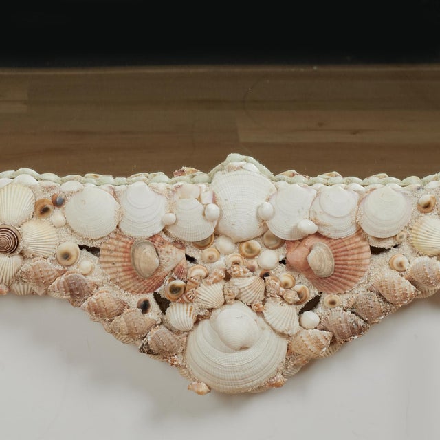 Large Shell Encrusted Grotto Style Wall Mirror For Sale In West Palm - Image 6 of 8