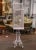 White Early 20th Century French Iron Pagoda Bird Cage on Stand For Sale - Image 8 of 10