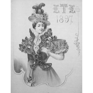 Original Vintage French Art Nouveau Poster, 1897 For Sale