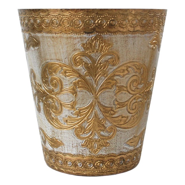 Vintage Italian Wastebasket For Sale