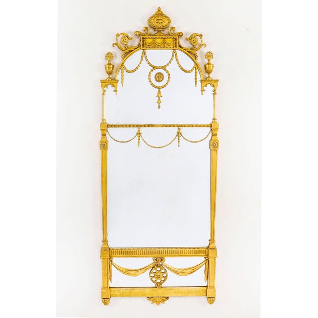 Antique George III Adam Revival Giltwood Mirrors, Set of 2 For Sale - Image 9 of 12