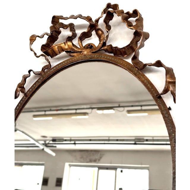 Mid-Century Modern Italian Wrought Iron Wall Mirrors, 1950s, Set of 2 For Sale - Image 12 of 18