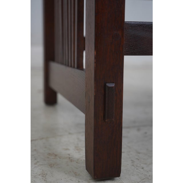 Set of 6 Stickley Mission Oak Dining Chairs For Sale - Image 10 of 18