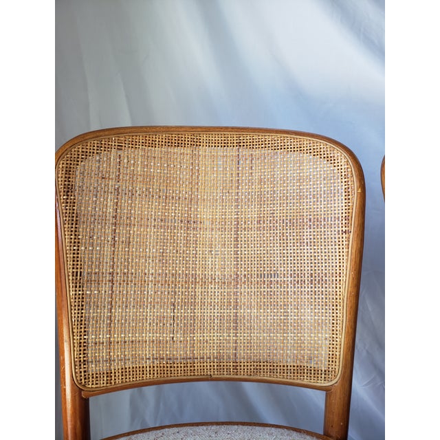 1970s Vintage Model 811 "Prague" Style Bentwood & Cane Dining Chairs - Set of 4 For Sale - Image 14 of 18