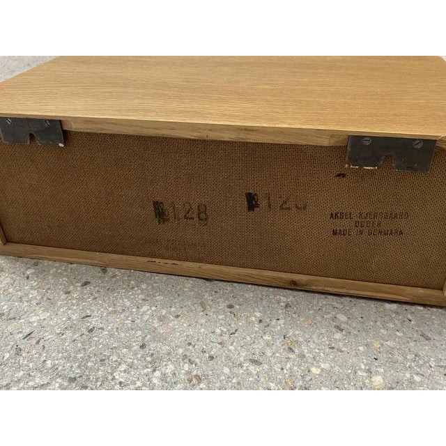 Model 128 Wall Console in Oak by Kai Kristianen for Aksel Kjersgaard, Denmark, 1960s For Sale - Image 9 of 12
