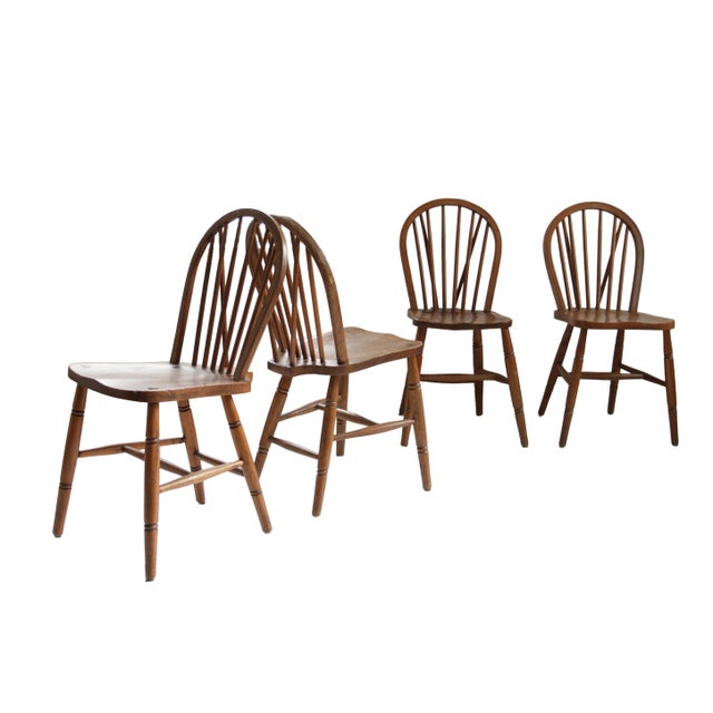 19th Century British Military Windsor Chairs, Set of 4 For Sale - Image 9 of 18