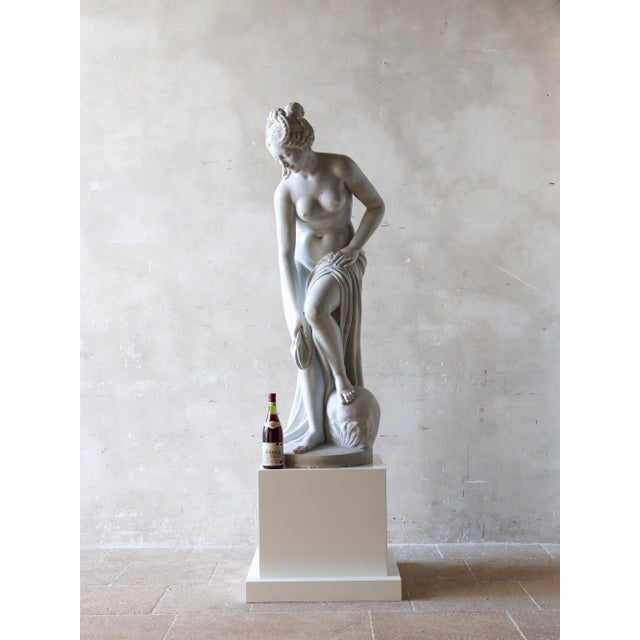 After Christophe-Gabriel Allegrain, Sculpture of a Bathing Woman, Marble For Sale - Image 12 of 13