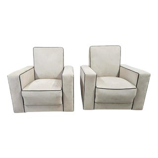 Art Deco British Reclining Armchairs, 1930, Set of 2 For Sale