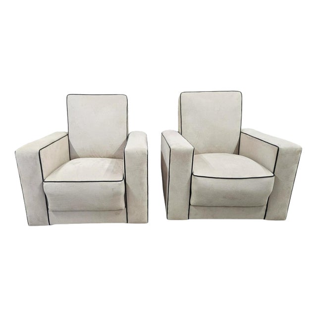 Art Deco British Reclining Armchairs, 1930, Set of 2 For Sale