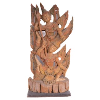 Oriental Sculpture in Wood For Sale