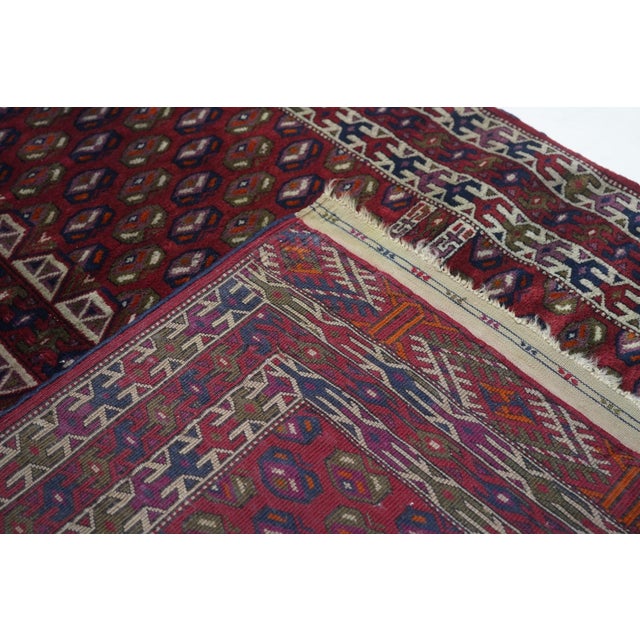 1900s Antique Russian Yamud Bokara Rug-3′5″ × 4′2″ For Sale - Image 10 of 10