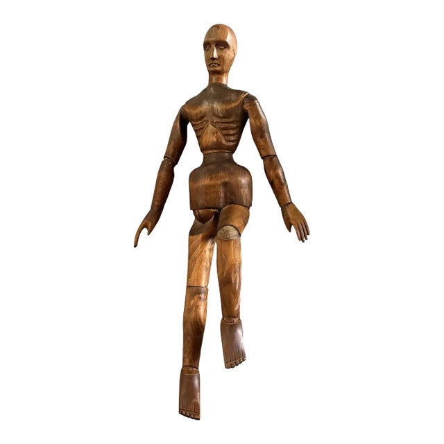 Spanish Lay Figure Carved Wood Mannequin For Sale