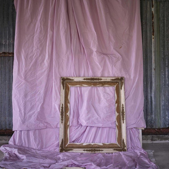 Vintage French Wood Carved Frame, 1940s For Sale - Image 4 of 4