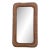 Mid-Century Rustic Sculpted Plywood Framed Wall Mirror For Sale