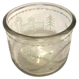 Handcrafted Engraved Crystal Vase by La Granja, 1750 For Sale