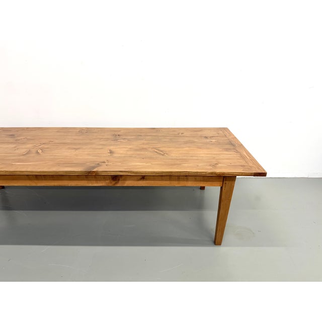 Monumental Pine Farmhouse Table, 1970s For Sale - Image 17 of 18