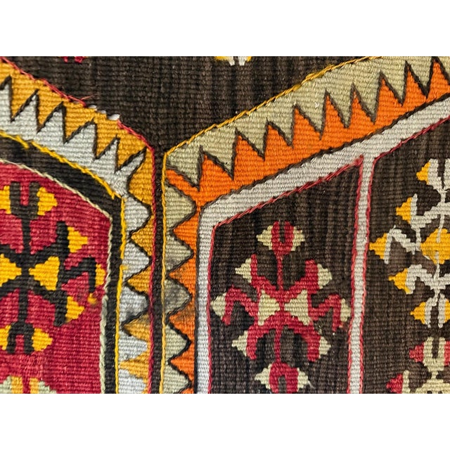 Textile Antique Turkish Anatolian Kilim Rug of Matrimony For Sale - Image 7 of 18