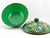 Green Beautiful Lidded Green Cloisonné Bowl - Vintage Floral Enamel Design For Sale - Image 8 of 9