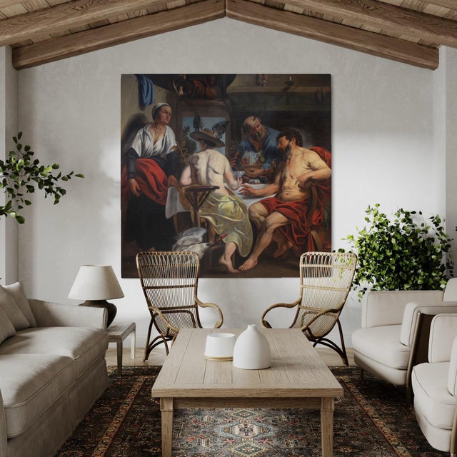 Philemon and Baucis Visited by Jupiter and Mercury, 1760, Oil on Canvas For Sale - Image 15 of 16