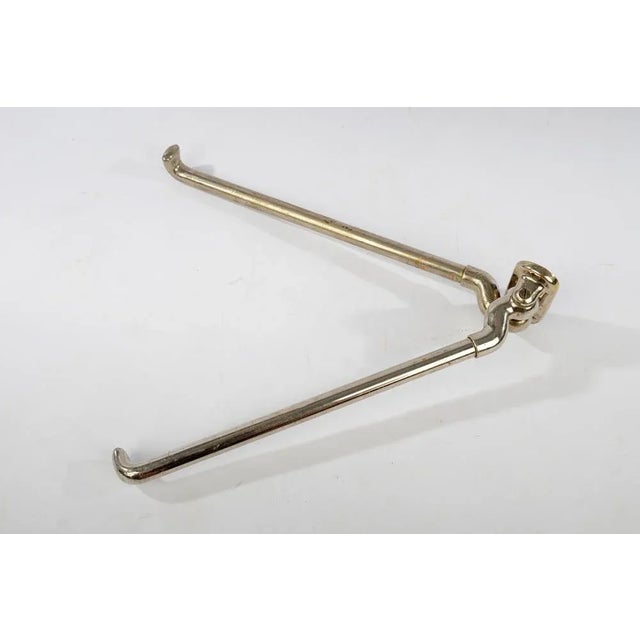 Art Deco Nickel-Plated Rack Hanger, 1930s For Sale - Image 4 of 8