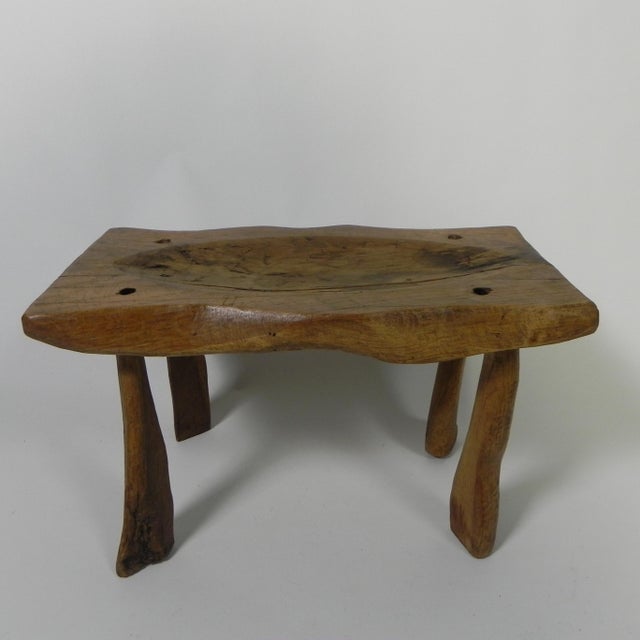 Vintage Oak Tree Trunk Stool, 1960s For Sale - Image 6 of 14
