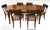 Regency Style, custom upholstered set of 6 dining chairs, with cane backs Original fabrication cost $21,500.