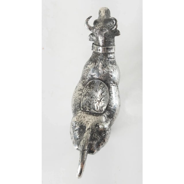 Late 19th Century German .800 Hanau Silver Cow Form Creamer by Neresheimer For Sale - Image 9 of 13