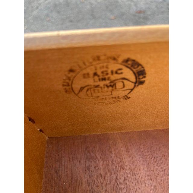 Brown Refinished Mid-Century Modern3 Drawer Dresser by Basic White Furniture Inc. Circa 1960s. For Sale - Image 8 of 18