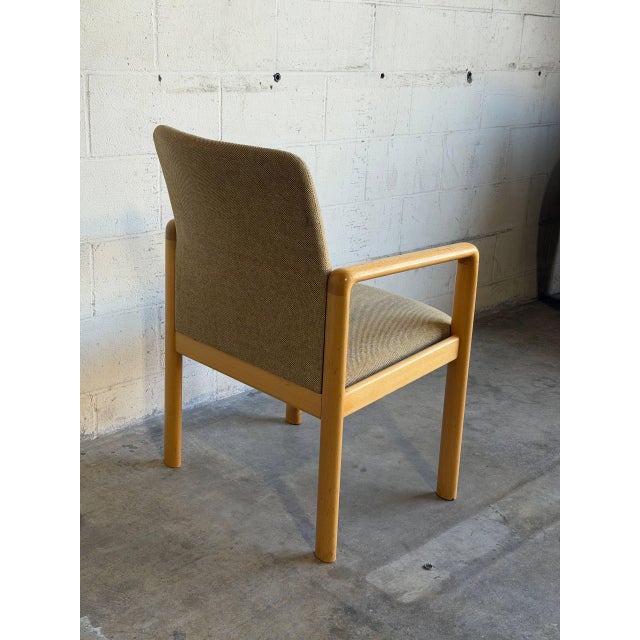 Beechwood Upholstered Armchair Mid-Century Modern Vintage For Sale - Image 12 of 12
