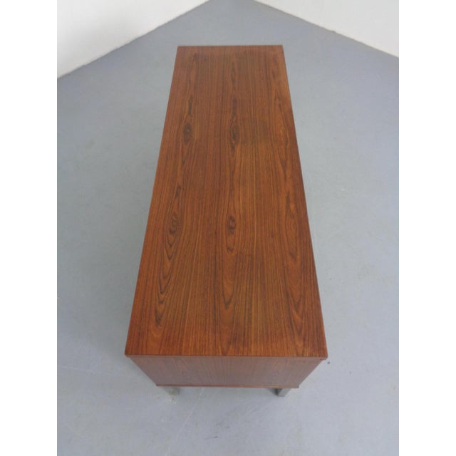 Small Rosewood Office Sideboard with Sliding Doors, Germany, 1960s For Sale - Image 9 of 17