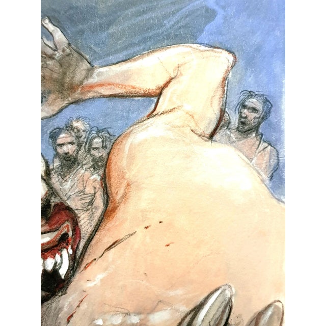 Early 21st Century Enki Bilal - Cyclops Eating - Original Lithograph 2012 For Sale - Image 5 of 6
