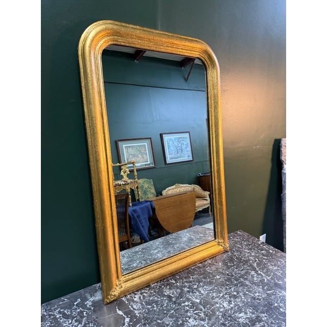 French Louis Phillipe Style Giltwood Mirror by Regina Andrew For Sale - Image 3 of 10