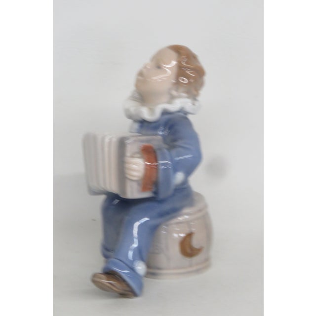 Traditional Royal Copenhagen Boy With Accordion Figurine 4587b For Sale - Image 3 of 11