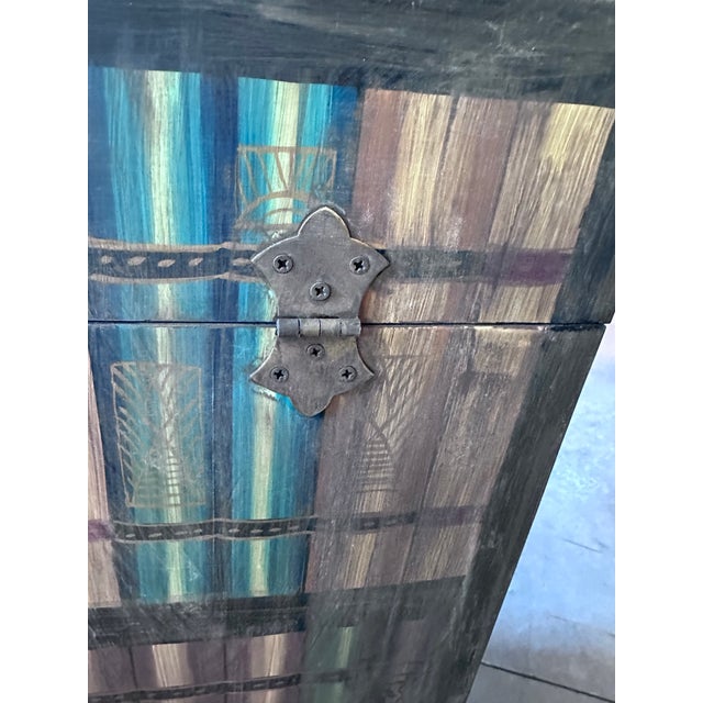 Wood 1970s Side Table Trunk For Sale - Image 7 of 10