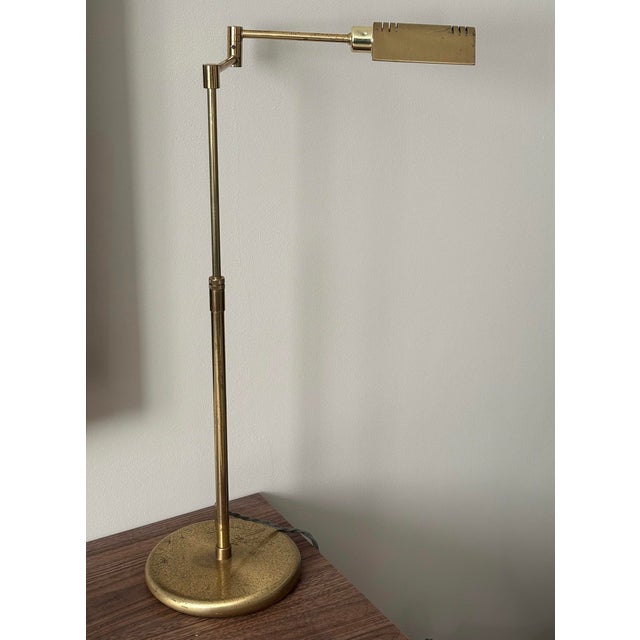 An elegant desk lamp produced by Holtkötter, a prestigious German company founded in 1964 and renowned for the quality...