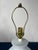 1980s Periwinkle Blue Ceramic Melon Table Lamp Postmodern Fluted Ribbed Statement Lamp For Sale - Image 4 of 7
