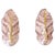 Pink and Gold Murano Glass Wall Sconces in the Shape of Leaves, 2000s, Set of 2 For Sale - Image 12 of 12