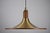 Mid-Century Teak and Brass Pendant Lamp, Italy, 1960s For Sale - Image 10 of 14